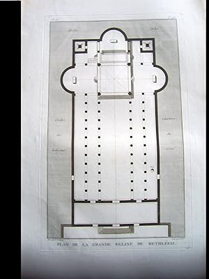 Plan de la grande Eglise de Bethléem.