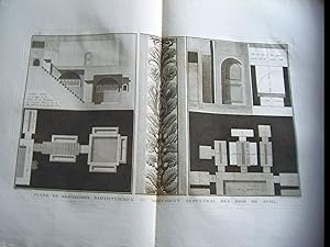 Plans et Élévations particuliéres du Monument sépulral des rois de Juda.