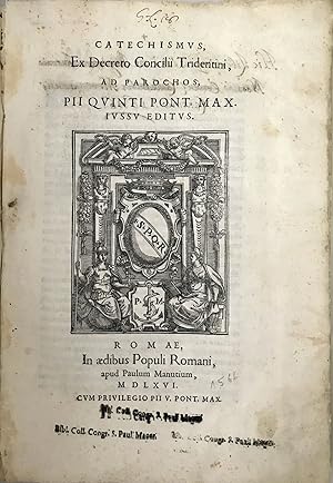 Bild des Verkufers fr Catechismus, Ex Decreto Concilii Tridentini, Ad Parochos zum Verkauf von Bruce McKittrick Rare Books, Inc.