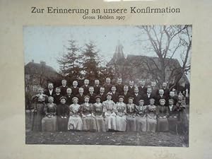 Zur Erinnerung an unsere Konfirmation, Gross Hehlen 1907 - Original Photographie