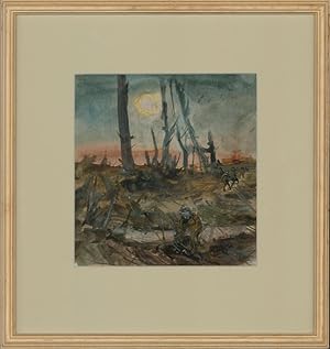 Ronald Olley (b.1923) - c. 2000 Mixed Media, On the Battlefield