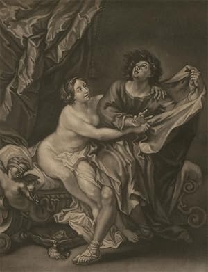 James Moore - c.1760 Mezzotint, Joseph and Potiphar's wife