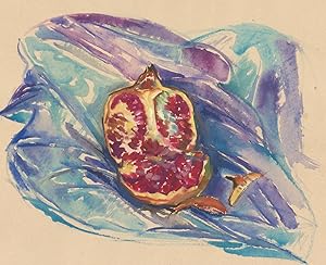 Seller image for A. Mendes - Mid 20th Century Gouache, Pomegranate Study for sale by Sulis Fine Art