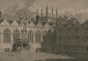 Bild des Verkufers fr James Basire after J.M.W. Turner - 1801 Engraving, Oriel College, Oxford zum Verkauf von Sulis Fine Art