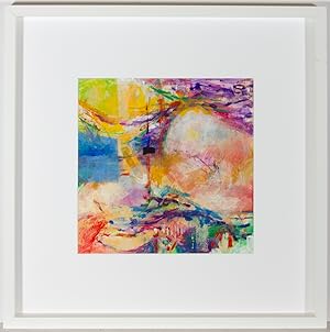 Seller image for John Ivor Stewart PPPS (1936-2018) - Framed Acrylic, Abstract Study in Purple for sale by Sulis Fine Art