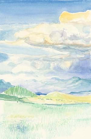 Seller image for John Ivor Stewart PPPS (1936-2018) - Watercolour, Blue Landscape for sale by Sulis Fine Art