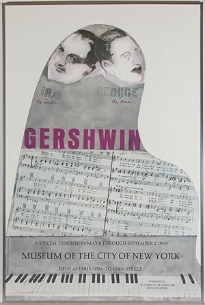 Larry Rivers - Framed Contemporary Digital Print, Gershwin 1968 Poster, New York