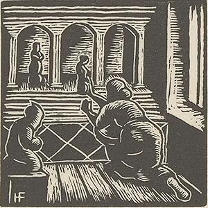 Seller image for Hermann Fechenbach (1897-1986) - c.1935 Woodcut, Worship for sale by Sulis Fine Art