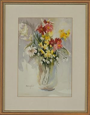 D. Bessford - 20th Century Watercolour, Spring Flowers