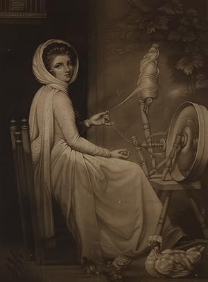 Henry T Greenhead after George Romney - 20th Century Mezzotint, Lady Hamilton