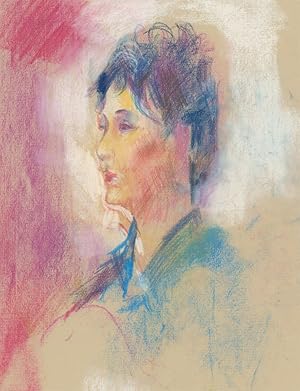 Seller image for John Ivor Stewart PPPS (1936-2018) - Contemporary Pastel, Portrait of a Lady for sale by Sulis Fine Art