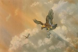 Sydney Vale FRSA - 20th Century Watercolour, Sky Eagles