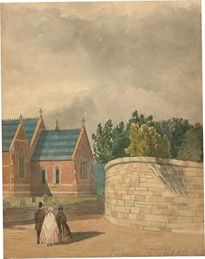 1862 Watercolour - Brick Church View