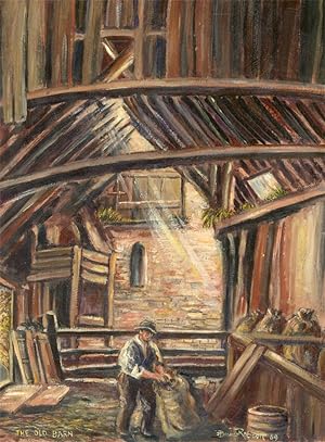 S. Barnes Robson (1900-1973) - 1969 Oil, The Old Barn