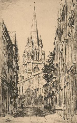Early 20th Century Etching - St Mary the Virgin, Oxford