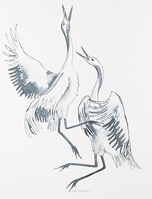 Jane H. Wheaton - Contemporary Watercolour, Happy Storks