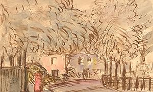 Immagine del venditore per Alfred Henry Robinson Thornton NEAC (1863-1939) - 1935 Pen and Ink Drawing, Town venduto da Sulis Fine Art