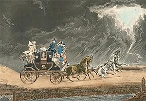 Seller image for Richard Gilson Reeve after James Pollard - 1827 Aquatint, The Mail Coach for sale by Sulis Fine Art