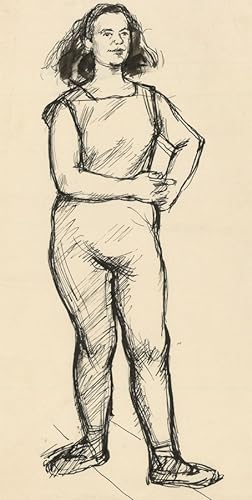 Seller image for Peter Collins ARCA - Twelve c.1970s Pen and Ink Drawings, Female Shapes for sale by Sulis Fine Art