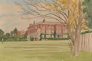 Bild des Verkufers fr H. Romer - Signed 1929 Watercolour, Hill House zum Verkauf von Sulis Fine Art