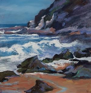 Carole J. Baker RBSA - Contemporary Acrylic, The Changing Tide