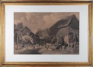 Bild des Verkufers fr After John Frederick Herring Sr. (1795 "1865) - 1859 Mezzotint, A Moment Of Rest zum Verkauf von Sulis Fine Art