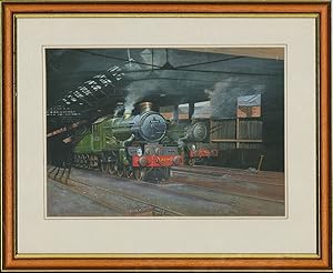 Archie Jones - Signed & Framed 1996 Acrylic, 4073 Class Cardiff Castles