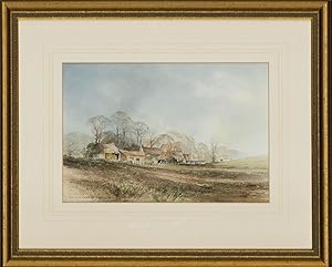 D. Keith Johnson - 20th Century Watercolour, Farmhouse