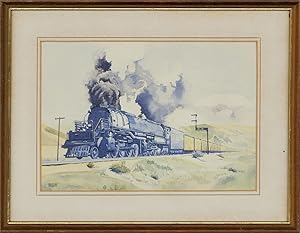 Roger Street - 20th Century Watercolour, Union Pacific 'Big Boy'