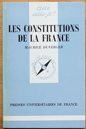 Bild des Verkufers fr Les constitutions de la France zum Verkauf von Aberbroc
