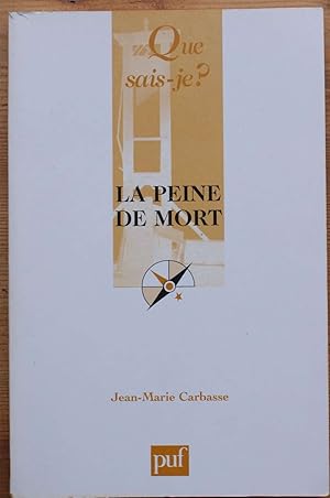 Seller image for La peine de mort for sale by Aberbroc