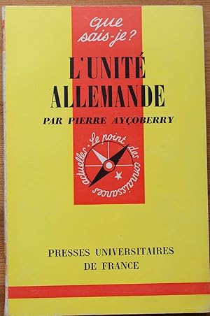 Seller image for L'unit allemande (1800-1871) for sale by Aberbroc