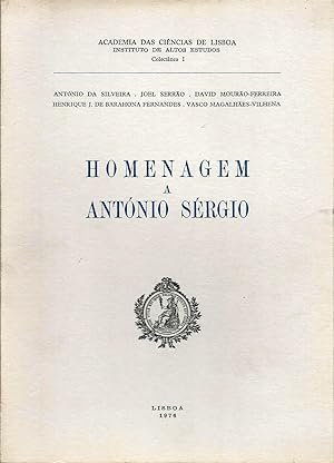 Seller image for HOMENAGEM A ANTNIO SRGIO for sale by Livraria Antiquria do Calhariz