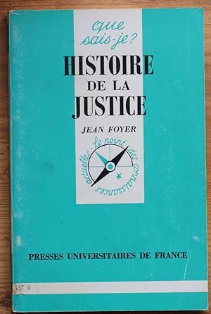 Bild des Verkufers fr Histoire de la justice zum Verkauf von Aberbroc