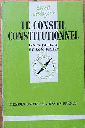 Image du vendeur pour Le Conseil Constitutionnel mis en vente par Aberbroc