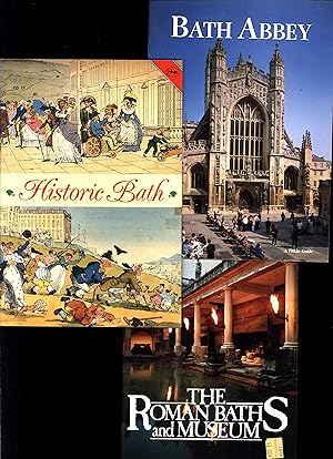 Imagen del vendedor de Three glossy octavo softcover tourist guides to Bath: Bath Abbey (a Pitkin Guide), Historic Bath, and The Roman Baths and Museums a la venta por Cat's Curiosities