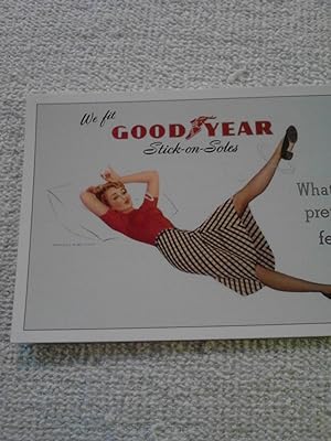 We Fit Goodyear Stick-on-Soles Advertising Reproduction Postcard [Stationery][Import]