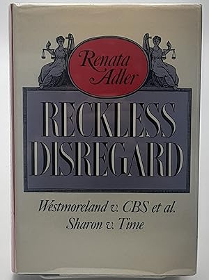 Imagen del vendedor de Reckless Disregard: Westmoreland v. CBS el al. : Sharon v. Time. a la venta por Zephyr Books