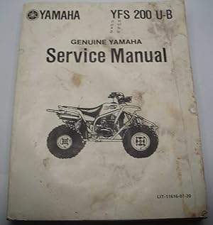 Bild des Verkufers fr Genuine Yamaha Service Manual YFS 200 U-B zum Verkauf von Easy Chair Books