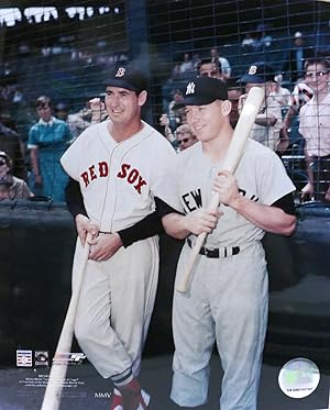 TED WILLIAMS, MICKEY MANTLE LICENSED PHOTO (2 COPIES AVAILABLE) 8'' x 10'' inch Photograph