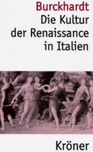 Bild des Verkufers fr Die Kultur der Renaissance in Italien zum Verkauf von antiquariat rotschildt, Per Jendryschik