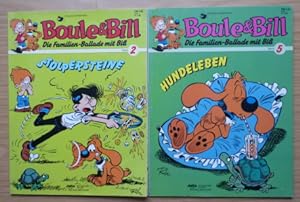 Boule & Bill; Band 5: Hundeleben + Band 2: Stolpersteine. 2 Bände