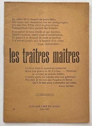 Les traîtres maîtres