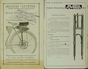 Plaquettes publicitaires : Moteurs amovibles Lutétia & Fourches téléscopiques Sovexia.