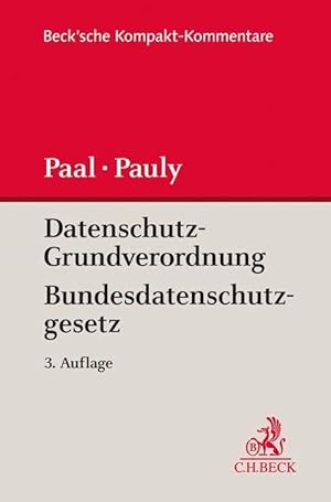 Seller image for Datenschutz-Grundverordnung Bundesdatenschutzgesetz for sale by moluna