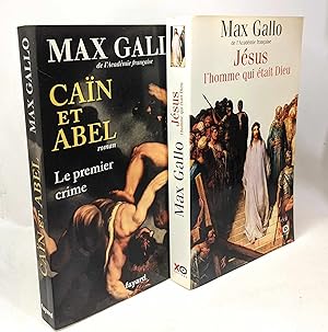 Bild des Verkufers fr Jsus l'homme qui tait Dieu + Can et Abel - le premier crime - 2 livres zum Verkauf von crealivres