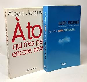 Image du vendeur pour A toi qui n'es pas encore n(e) + Nouvelle petite philosophie --- 2 livres mis en vente par crealivres