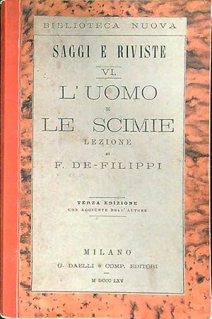 Seller image for L'uomo e le scimie (ristampa anastatica) for sale by Librodifaccia