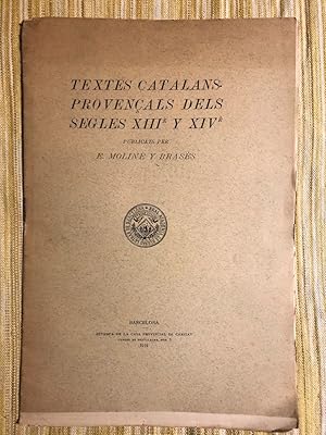 Seller image for Textes catalans-proven�als dels segles XIII y XIV for sale by Campbell Llibres