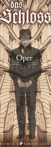Bild des Verkufers fr Programmheft Aribert Reimann DAS SCHLOSS Oper Premiere 17.10.1996 zum Verkauf von Programmhefte24 Schauspiel und Musiktheater der letzten 150 Jahre